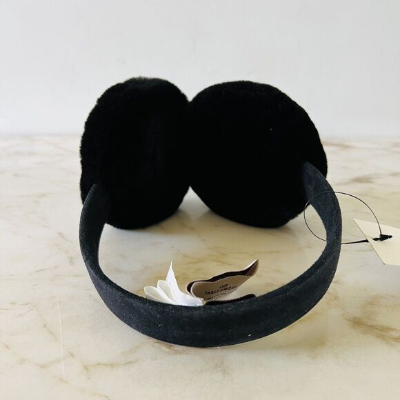 UGG AUSTRALIA Solid Black Sheepskin Earmuffs - Picture 6 of 10